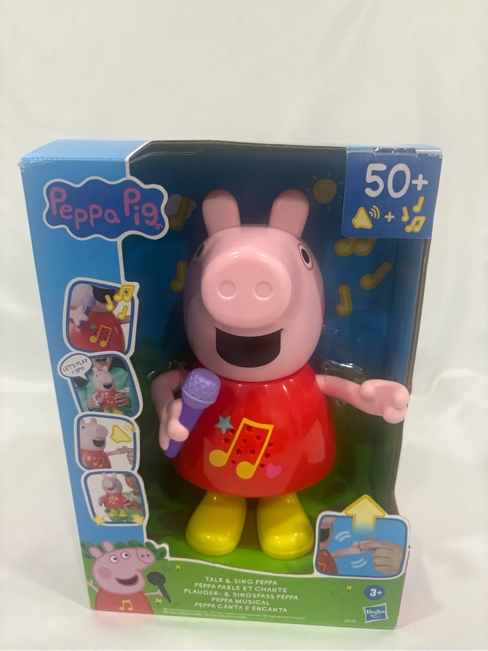 Peppa Pig Musical Singing Figure - Pink, Red, Yellow